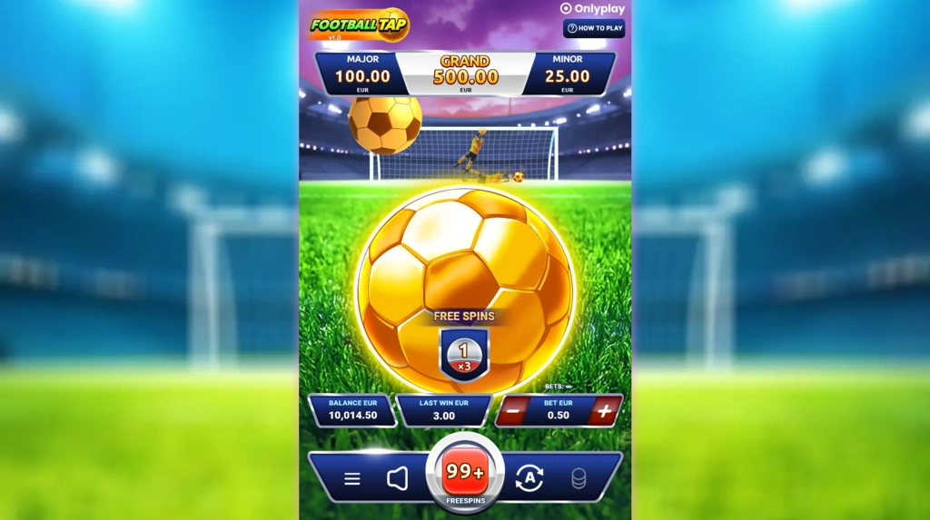 Football Tap - Golden Ball in Free Spins